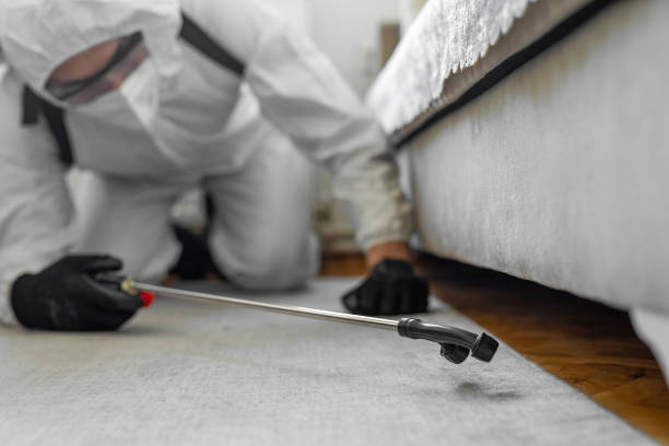 Professional Pest Control technician working in Schoolcraft County County, MI
